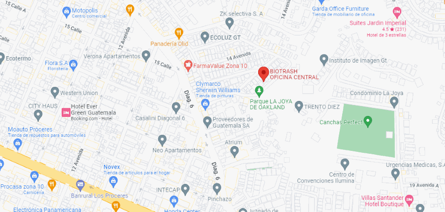 Mapa Oficinas centrales