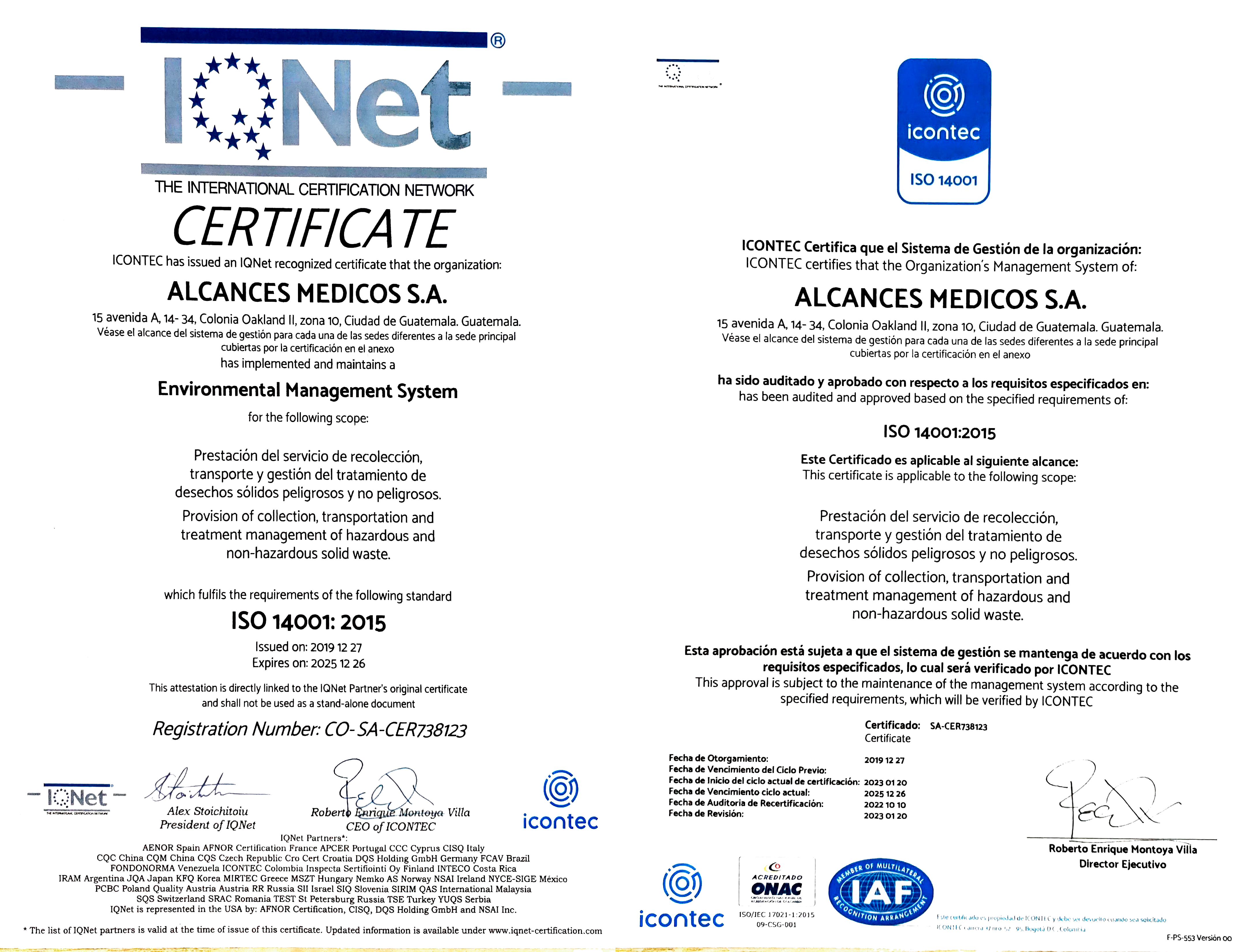 Certifiacion ISO Quality 9001