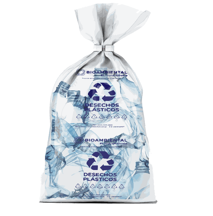 Bolsa Biodegradable Transparente impresa 1 color