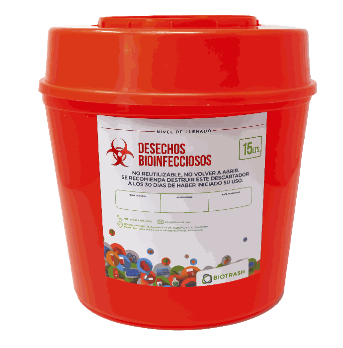 Descartador Punzocortante 15 Lts
