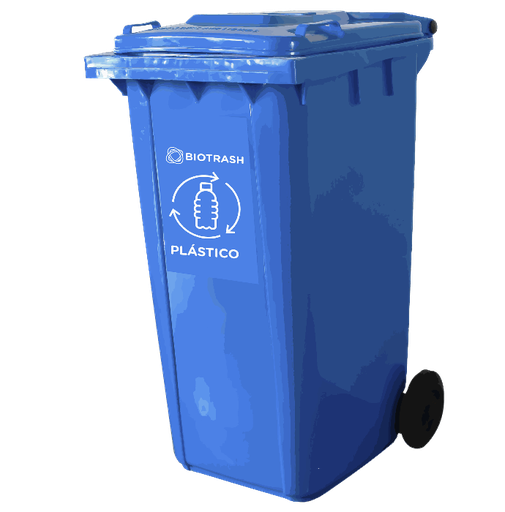 [CR02Z] Contenedor con ruedas azul 240 litros